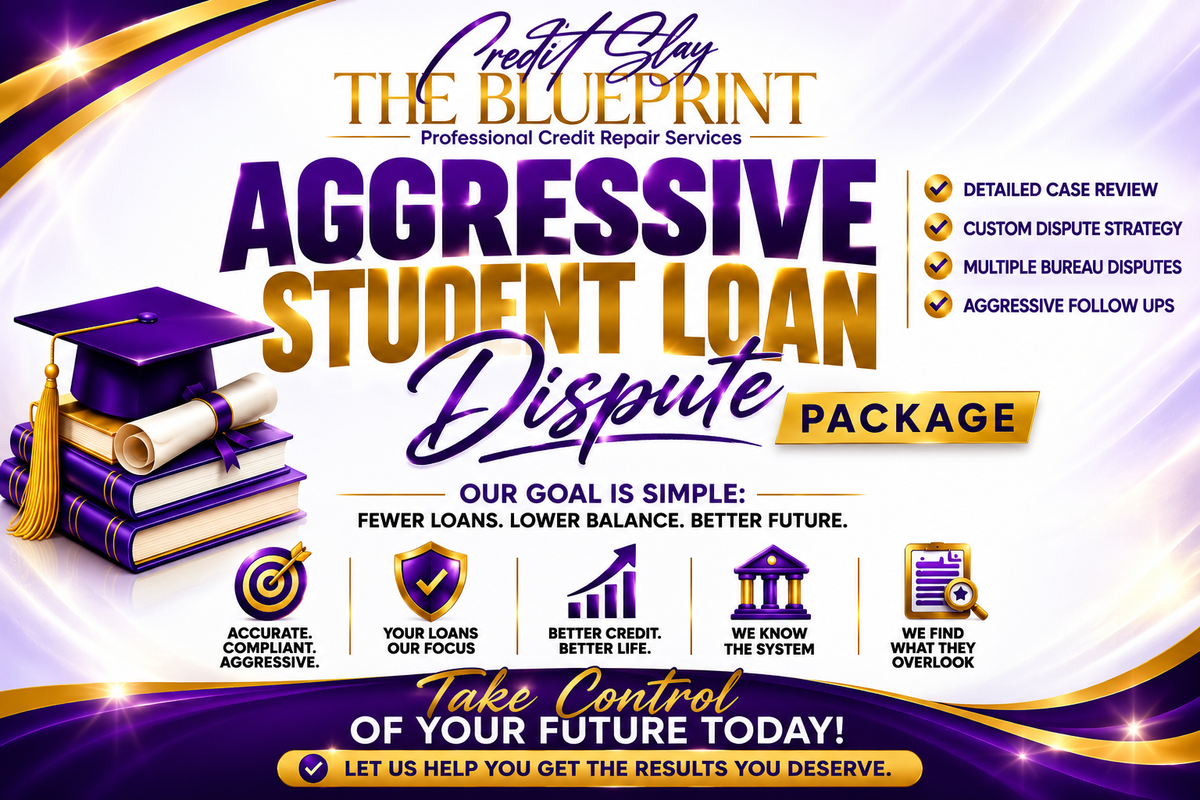 Aggressive Dispute Student Loan Package